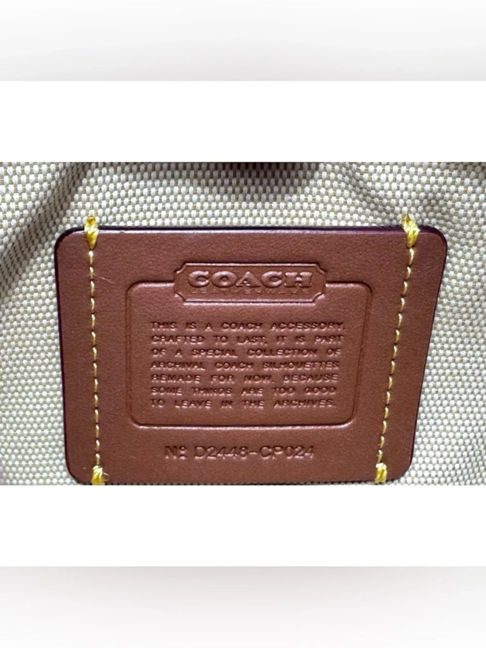 COACH Embossed Crocodile Swinger Bag 20, SILVER/ IVORY - Picture 9 of 11